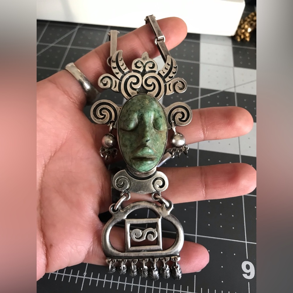 Vintage Taxco sterling silver heirloom piece ❤️ gorgeous Mexican sterling - Picture 8 of 12